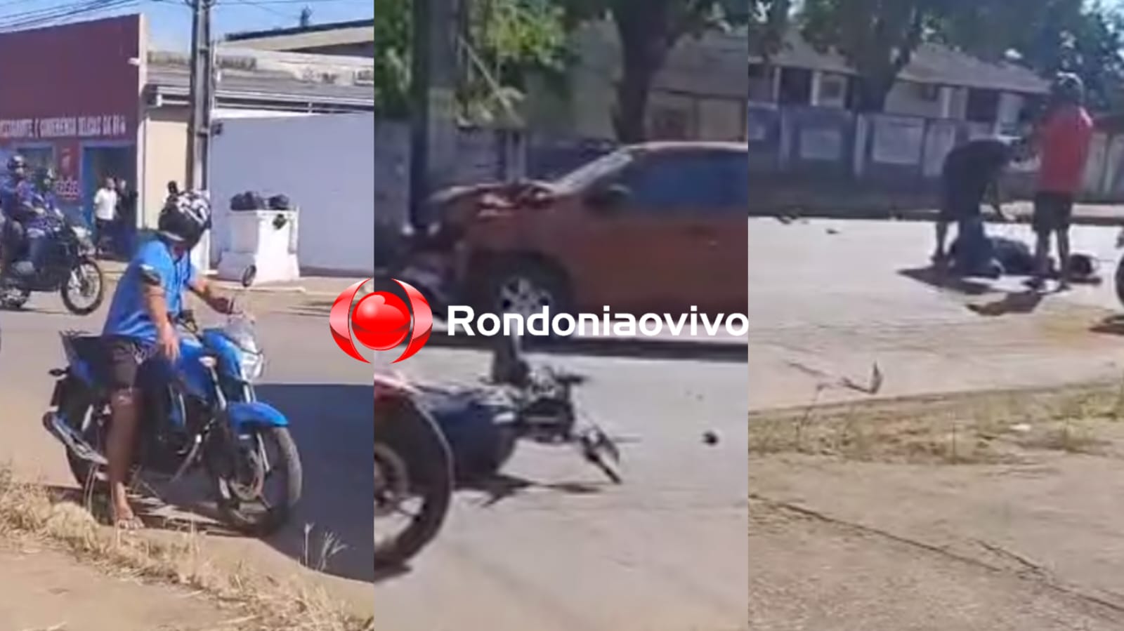 VÍDEO: Vigilante é preso bêbado após bater de frente com moto no Escola de Polícia 