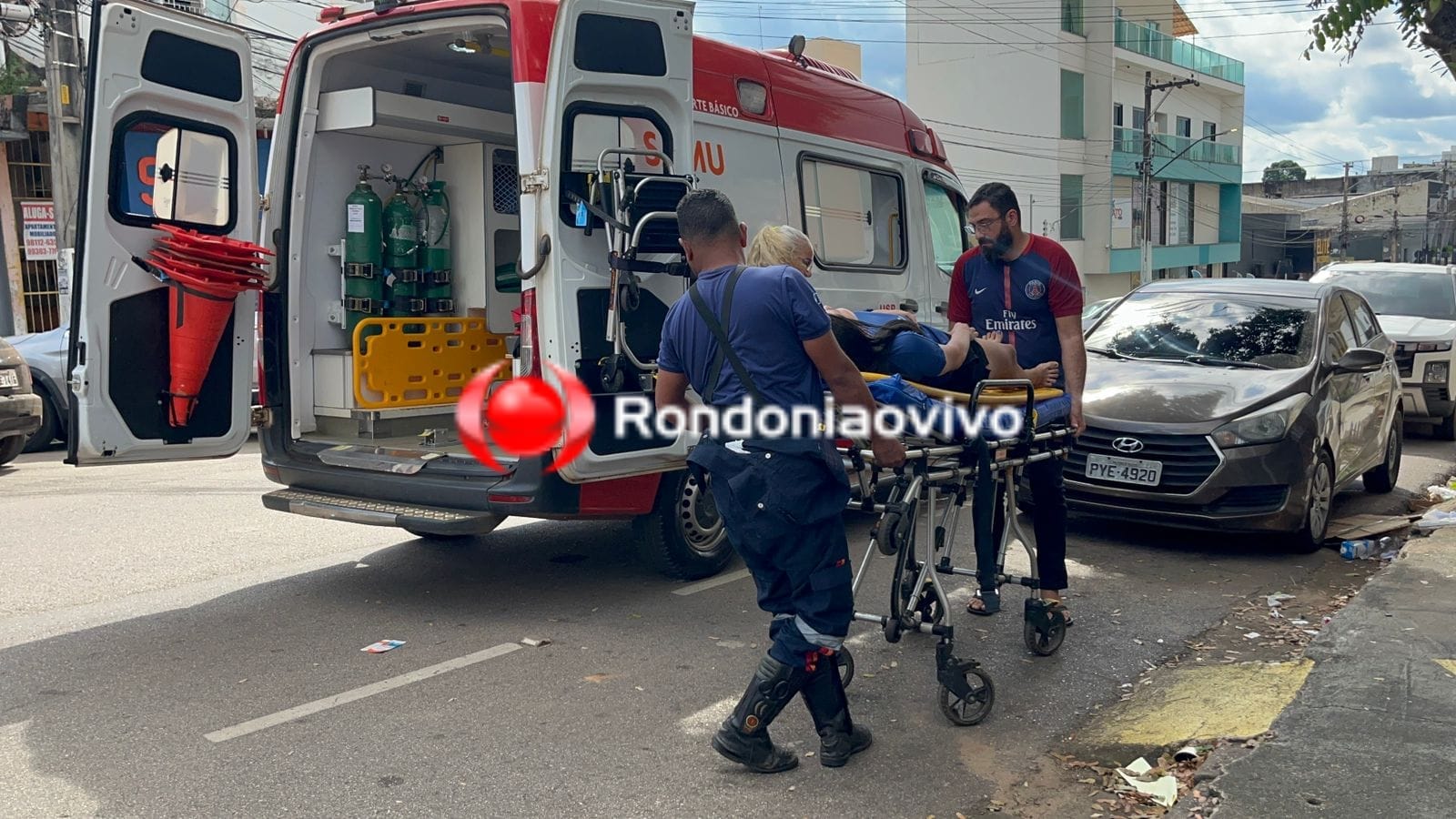 IMPRUDÊNCIA: Motorista na contramão atropela motociclista na Tenreiro Aranha 