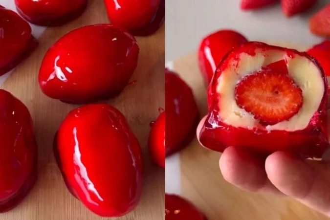 MORANGO DO AMOR: Aprenda a nova receita viral da internet