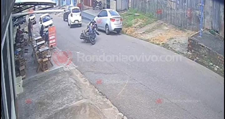 CENTRO: Vídeo registra acidente que deixou duas mulheres lesionadas