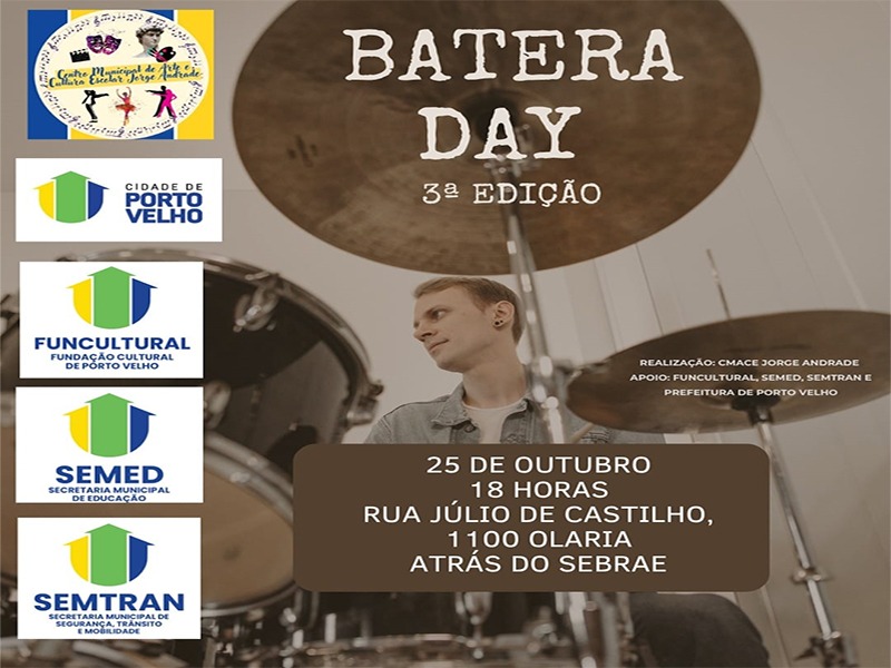 BATERA DAY: Evento voltado para entusiastas da música acontece em Porto Velho 