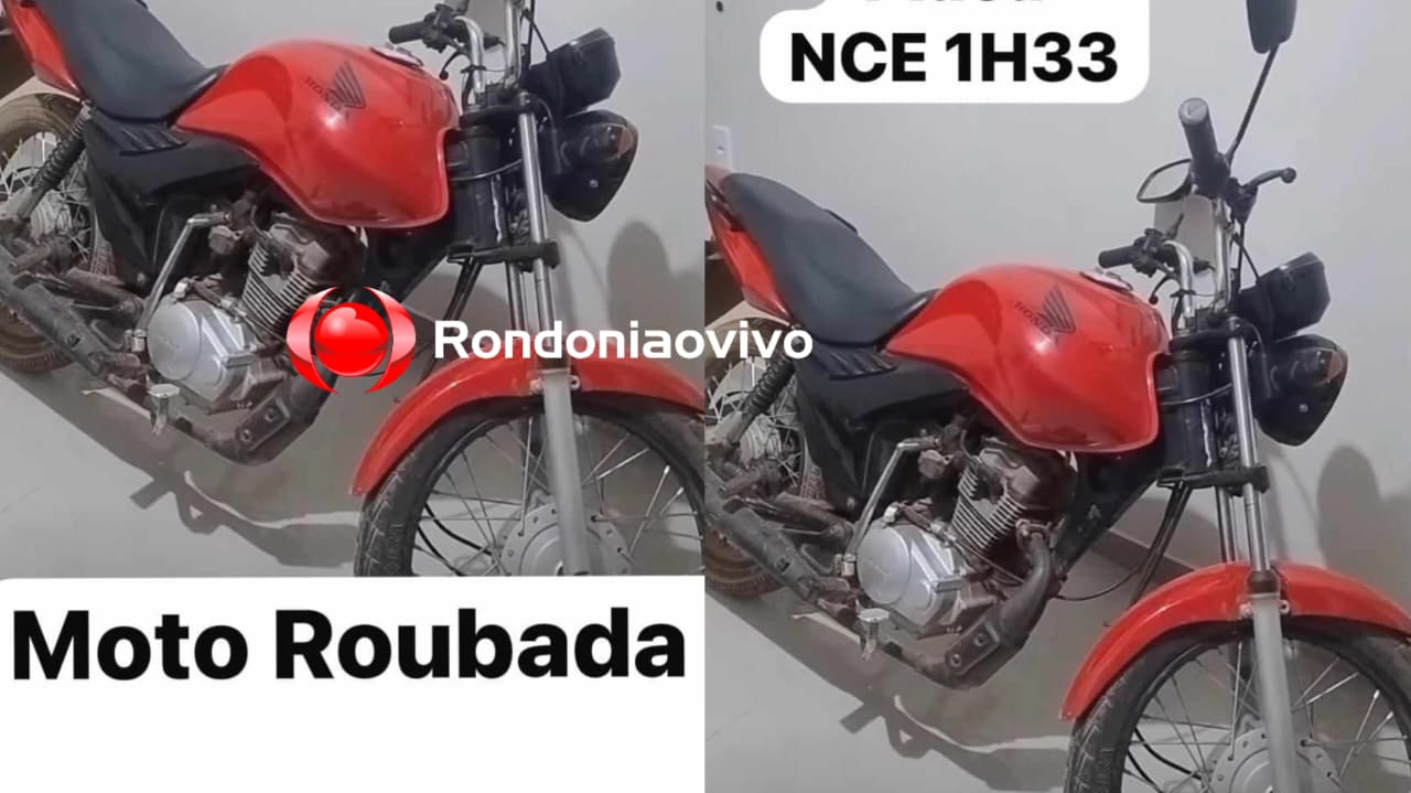 FAÇA DENÚNCIA: Moto é furtada após ação criminosa no estacionamento de banco