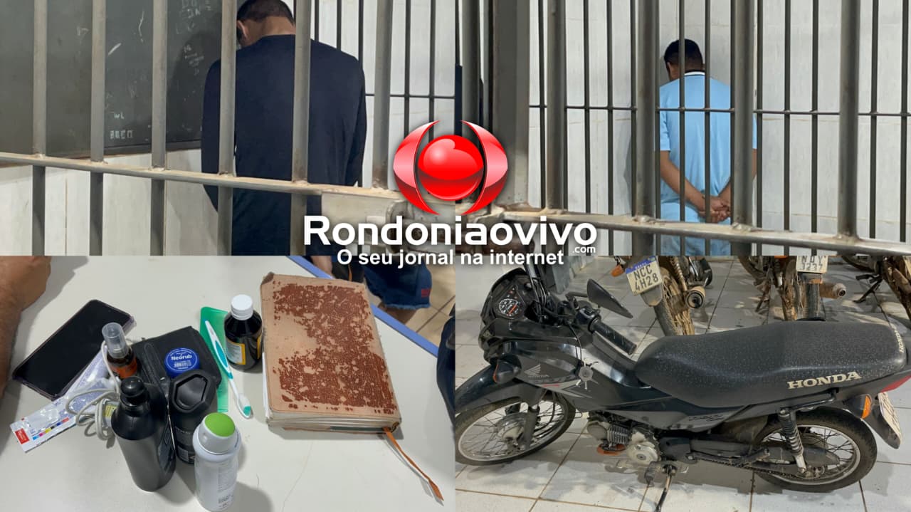 JARDIM SANTANA: Moto aplicativo é roubado durante corrida; PM age rápido e detém dupla