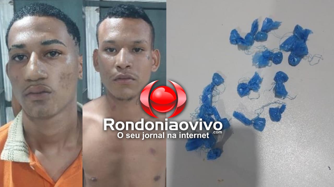 CIDADE NOVA: Policiais militares do Batalhão de Choque prendem dupla por tráfico
