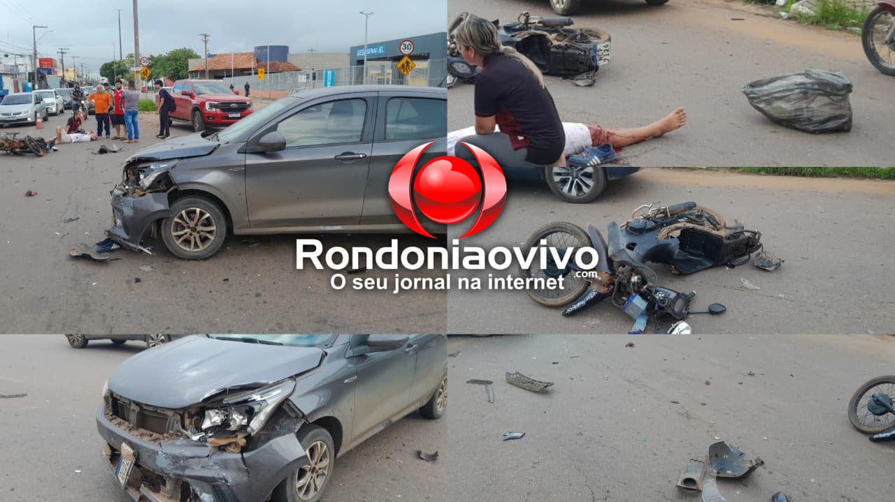 URGENTE: Grave acidente com motociclista é registrado em frente ao IG