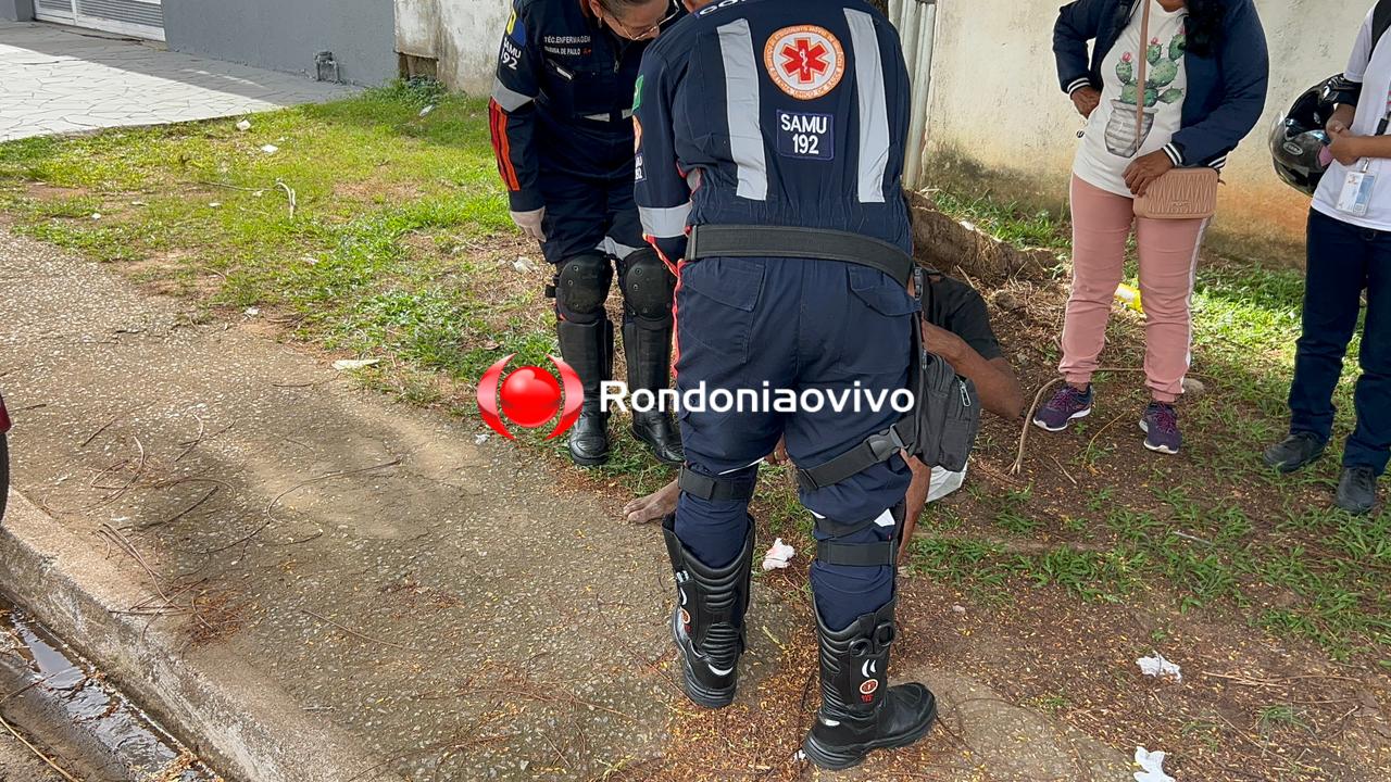 VÍDEO: Ciclista sofre ferimentos no rosto após ser atropelado por carro em Porto Velho