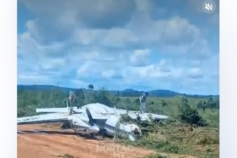CAPOTOU: Avião aeromédico sofre acidente durante pouso em distrito