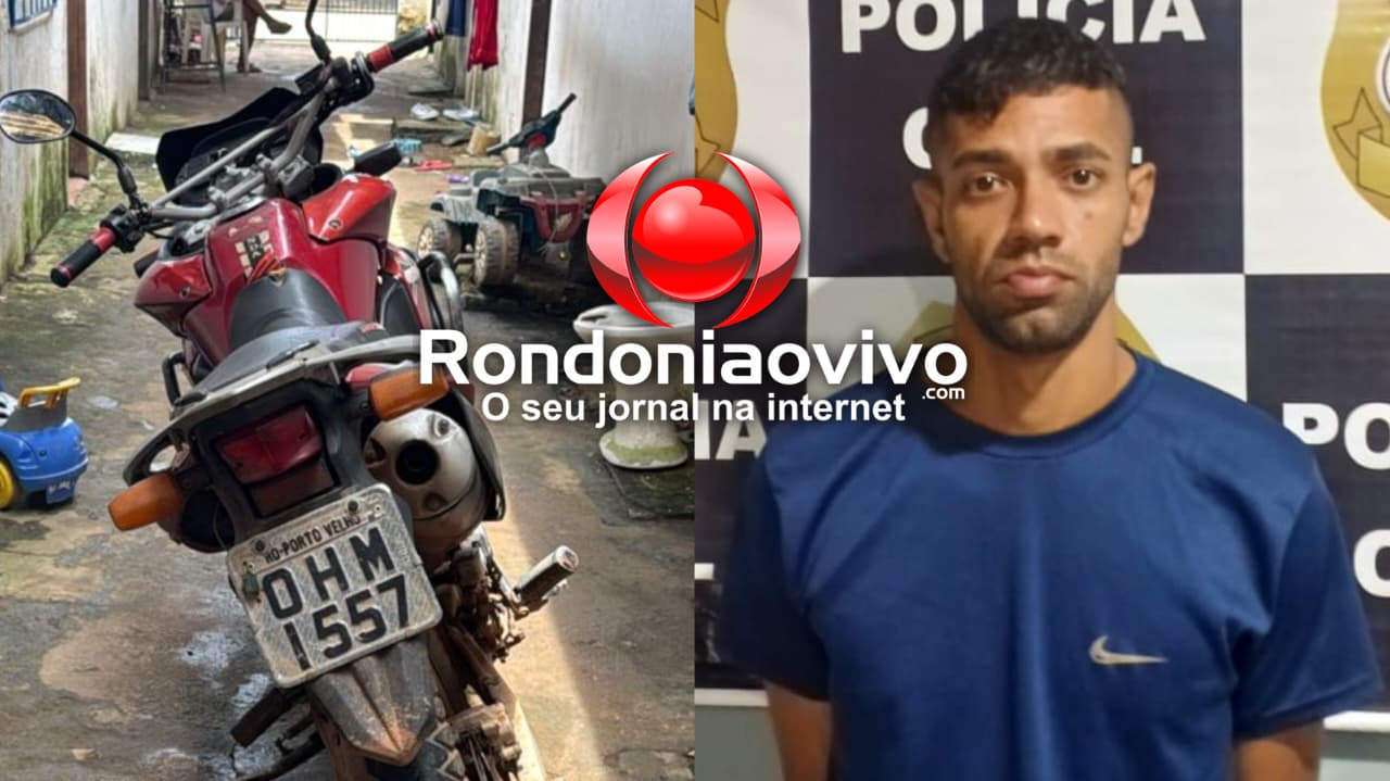 NO ULISSES: Polícia Civil prende apenado com moto roubada em vila de apartamentos