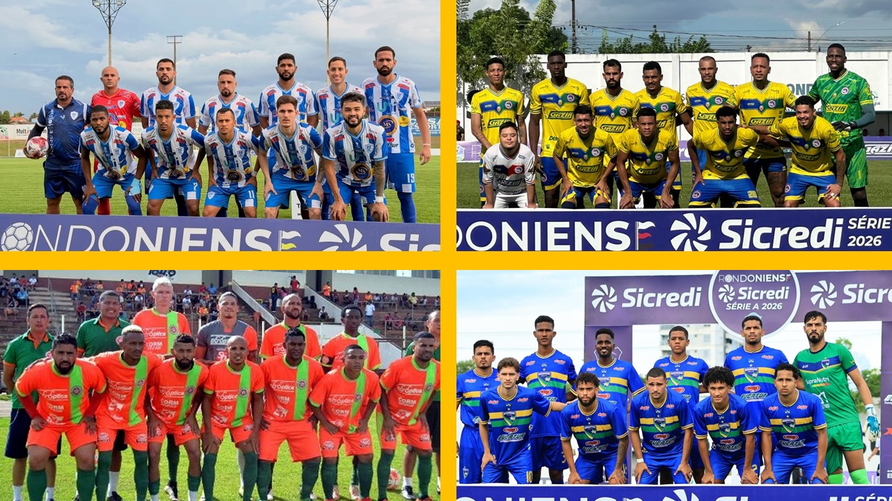 QUATRO MELHORES: Semifinais do Rondoniense 2026 têm Ji-Paraná, Porto Velho, Guaporé e Rondoniense