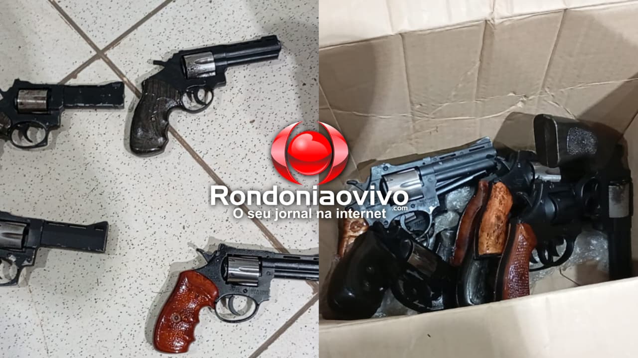 ACUSADO PRESO: PRF apreende 14  revólveres em ônibus na BR-364 
