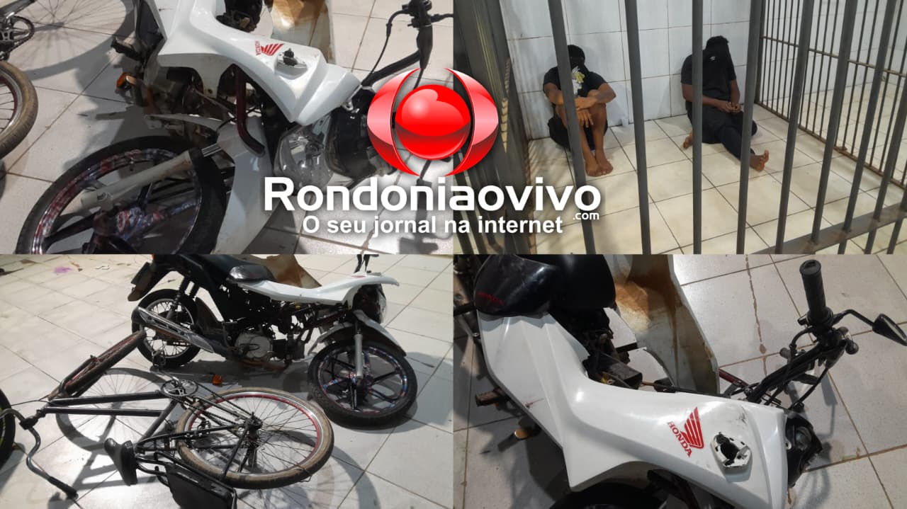 SE DERAM MAL: Adolescentes furtam moto em bar, sofrem acidente e  vão parar na delegacia