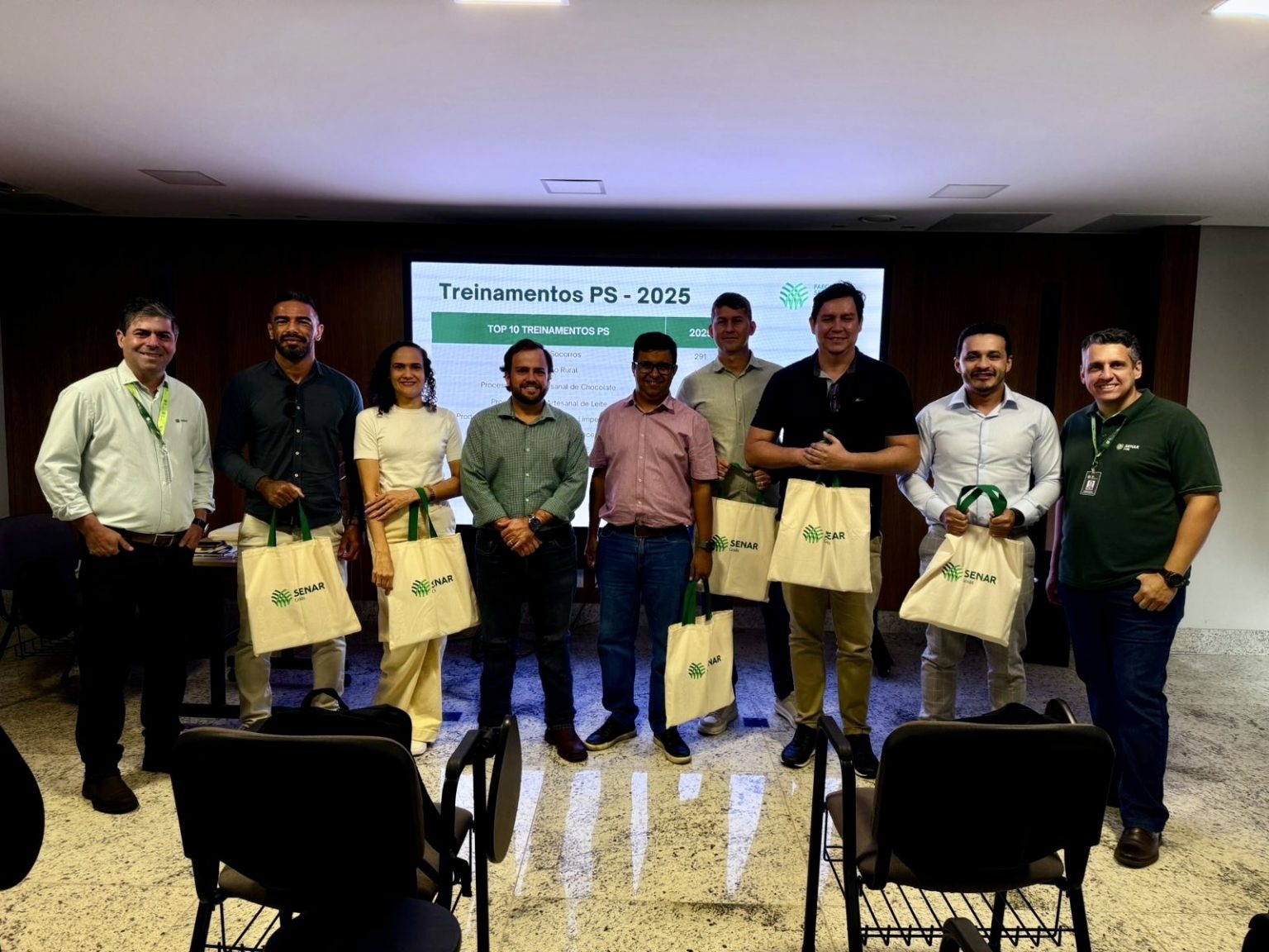 INTERCÂMBIO: Sistema Faperon/Senar realiza visita técnica ao Senar de Goiás 