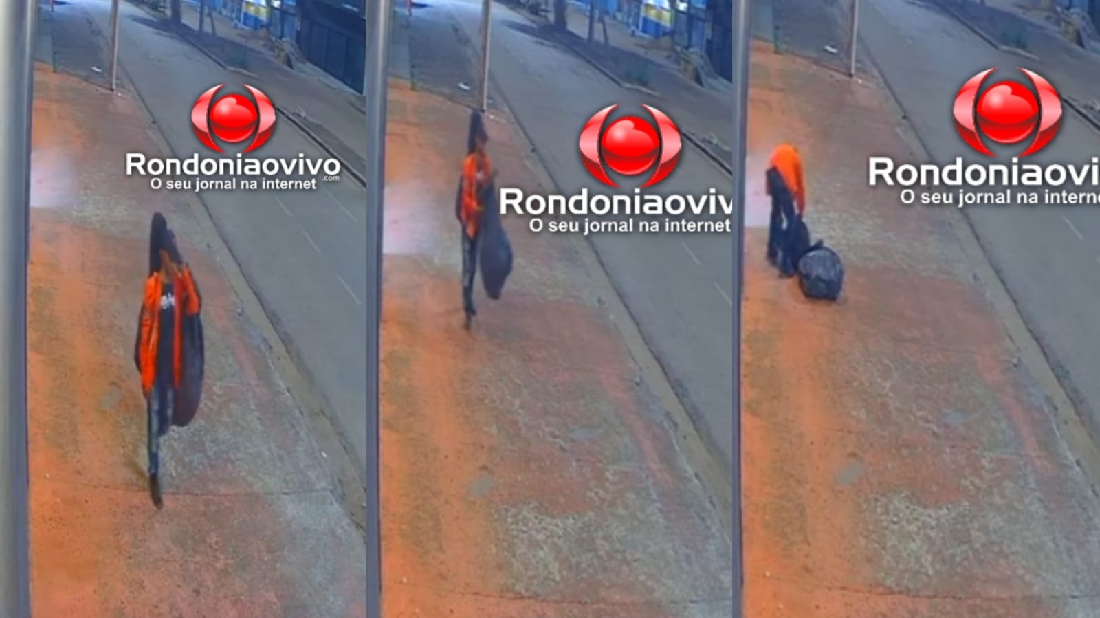 VÍDEO: Ladrão se disfarça de mendigo para arrombar e furtar loja no Centro