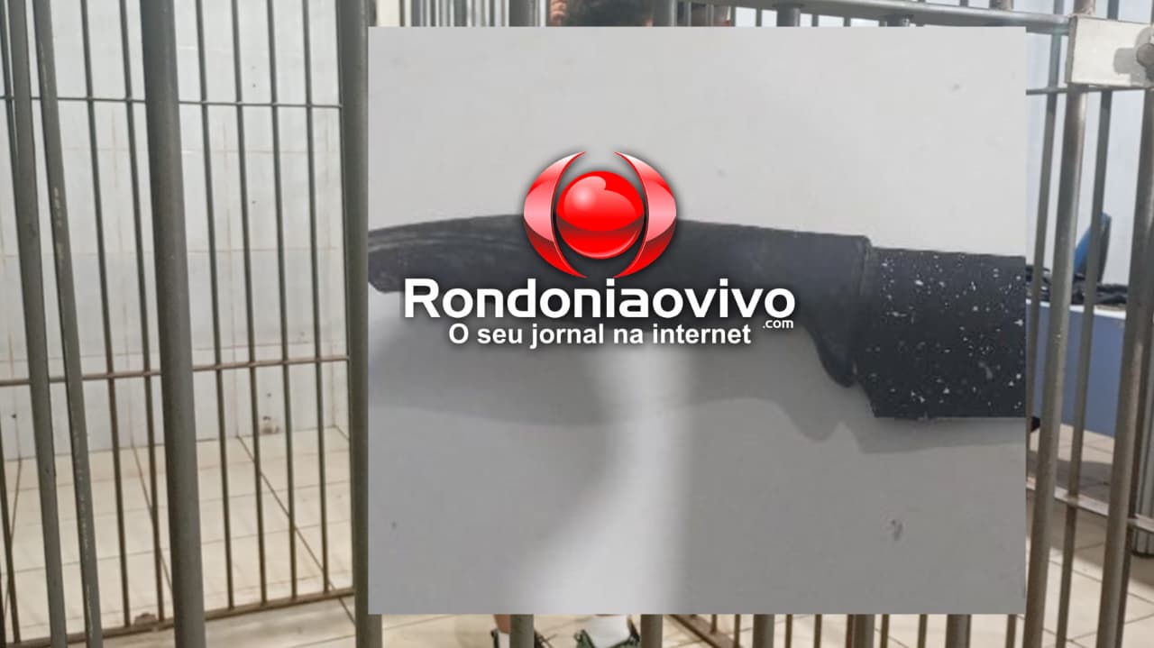 PRESO EM FLAGRANTE: Primo invade quarto e tenta matar parente em Porto Velho