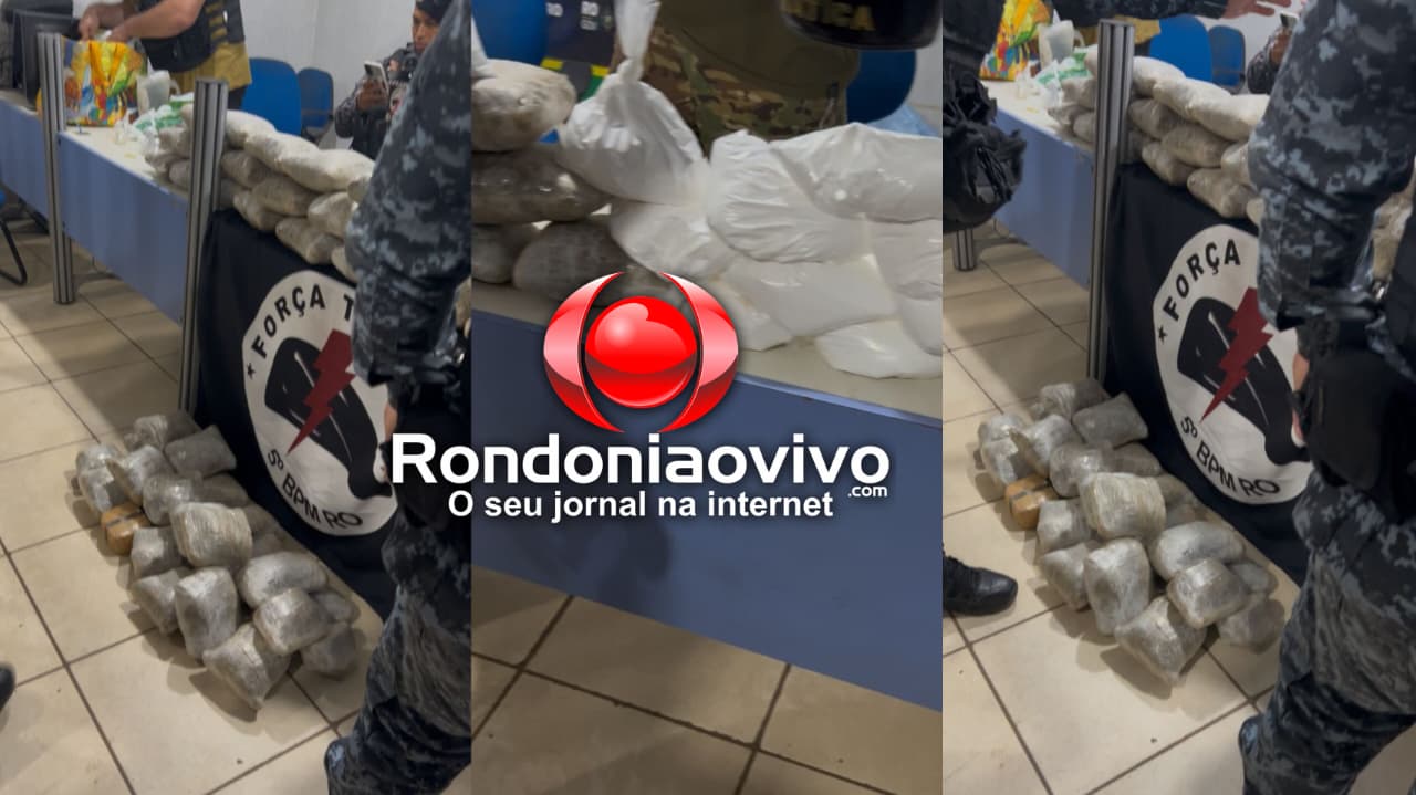 URGENTE: Forças Táticas faz apreensão de mais de 70 quilos de drogas
