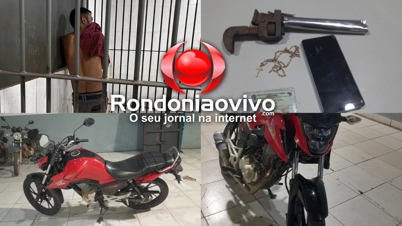 REAGIU: Criminoso usa arma falsa para roubar motoboy e é contido na bala pela PM