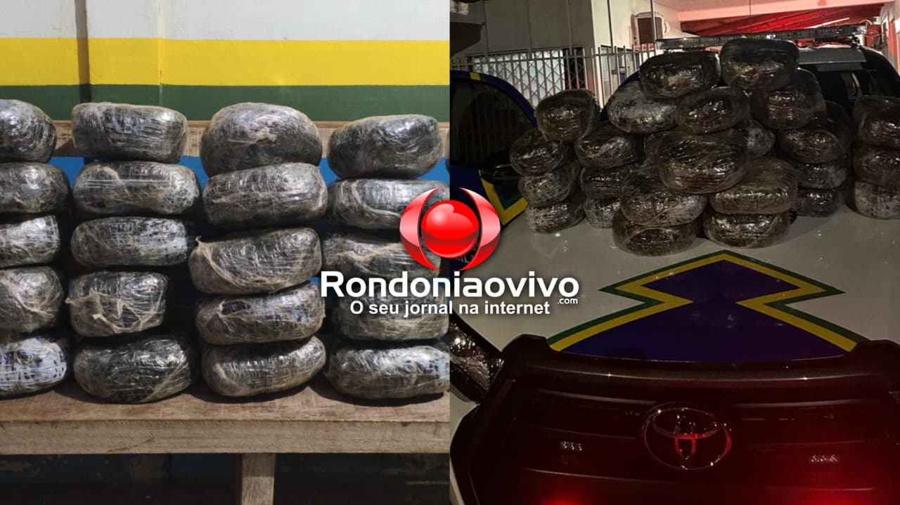 PM REBOCOU: Carro tem pane mecânica e motorista é flagrado com 30 quilos de maconha