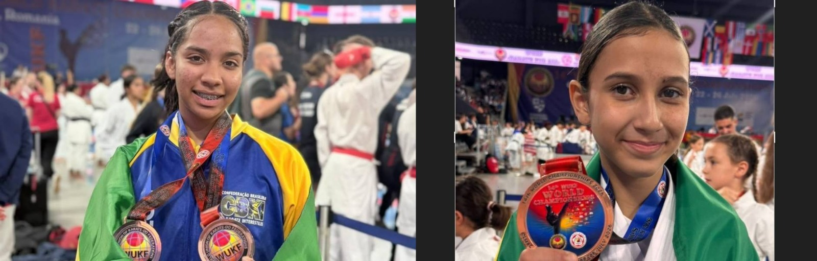 MUNDIAL DE KARATÊ: Atletas de Vilhena conquistam 4 medalhas e levam o nome de Rondônia ao pódio