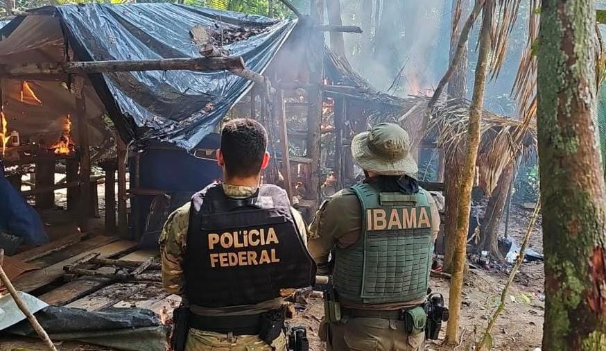 FORTUNA: ​PF e Ibama deflagram operação contra o garimpo Terra Indígena entre RO e MT