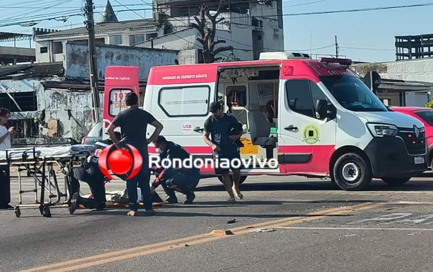 VÍDEO: Ciclista é atropelado por carro na região Central de Porto Velho
