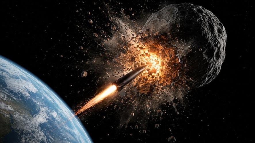 PROTEGE A TERRA: China descobre como explodir asteroide com bomba nuclear espacial 