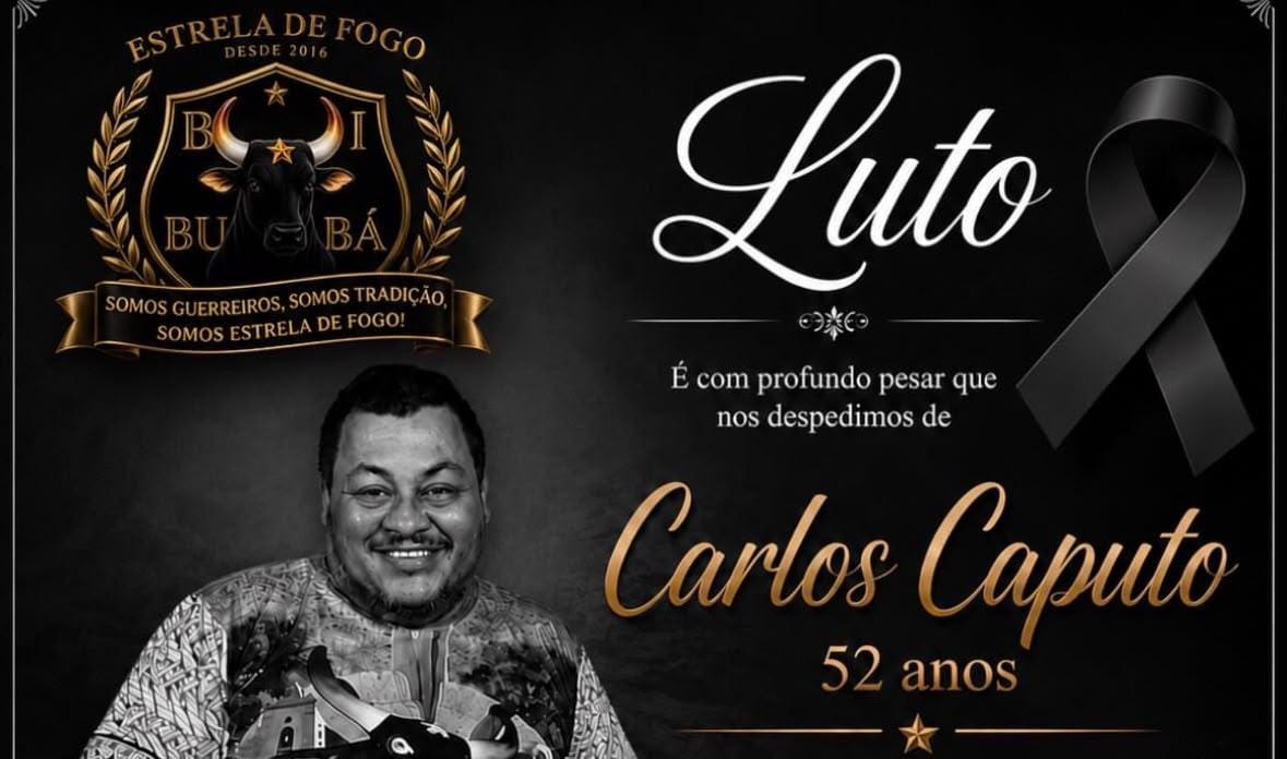 LUTO NA CULTURA: Boi Bumbá emite nota após morte de Carlos Caputo em pátio de empresa