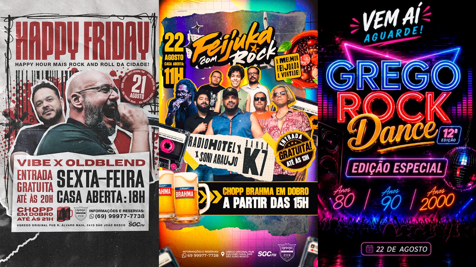 GREGO ORIGINAL PUB: Fim de semana de muito rock, feijoada e nostalgia