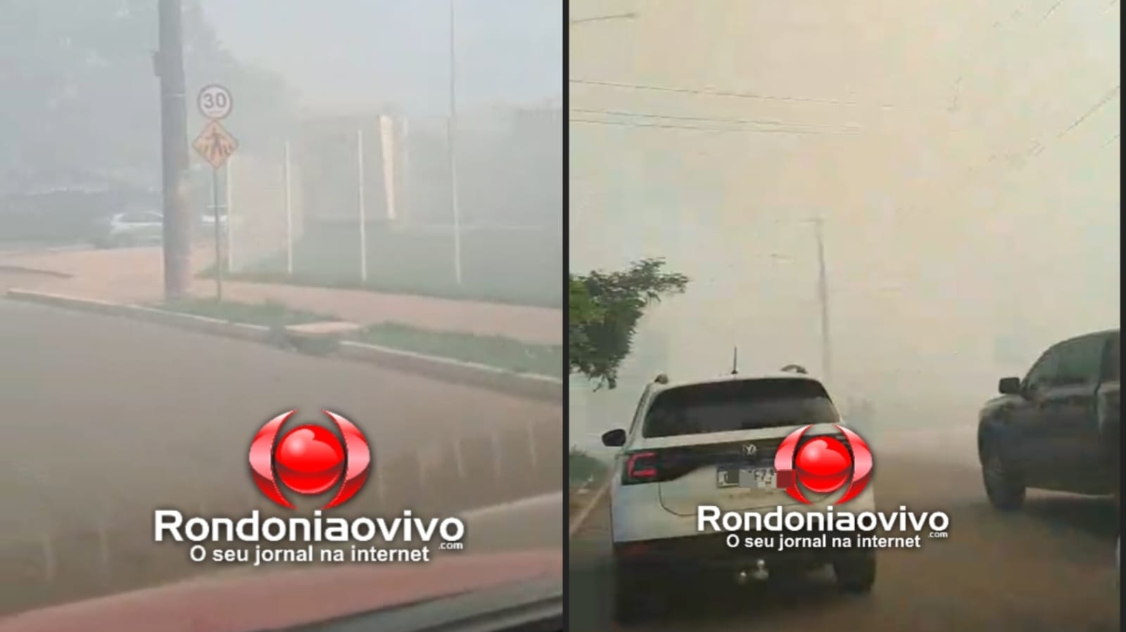 VÍDEO: Incêndio em terreno baldio leva fumaça para dentro de hospital