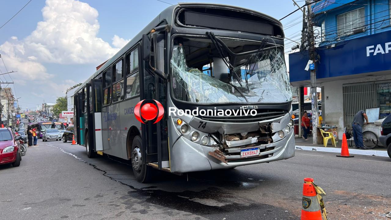 URGENTE: Duas passageiras ficam feridas após batida entre dois ônibus e carro na 7