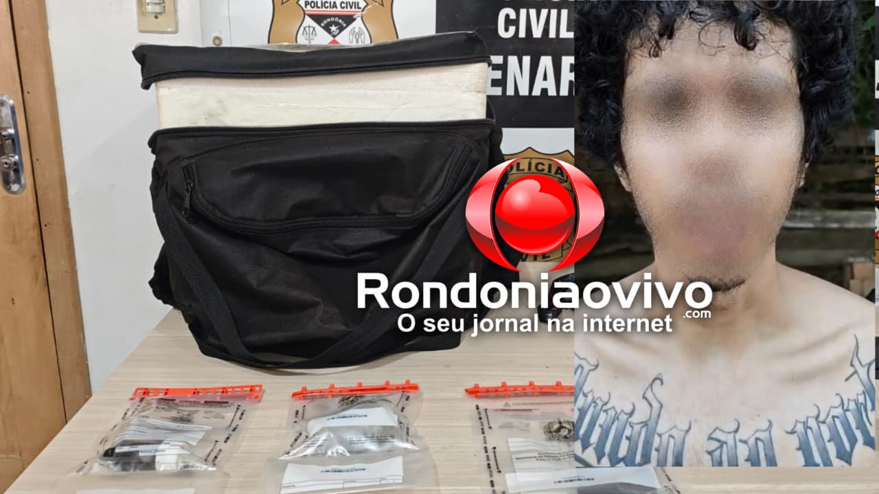 NO CENTRO: Falso motoboy acusado de vender drogas sintéticas é preso pelo Denarc