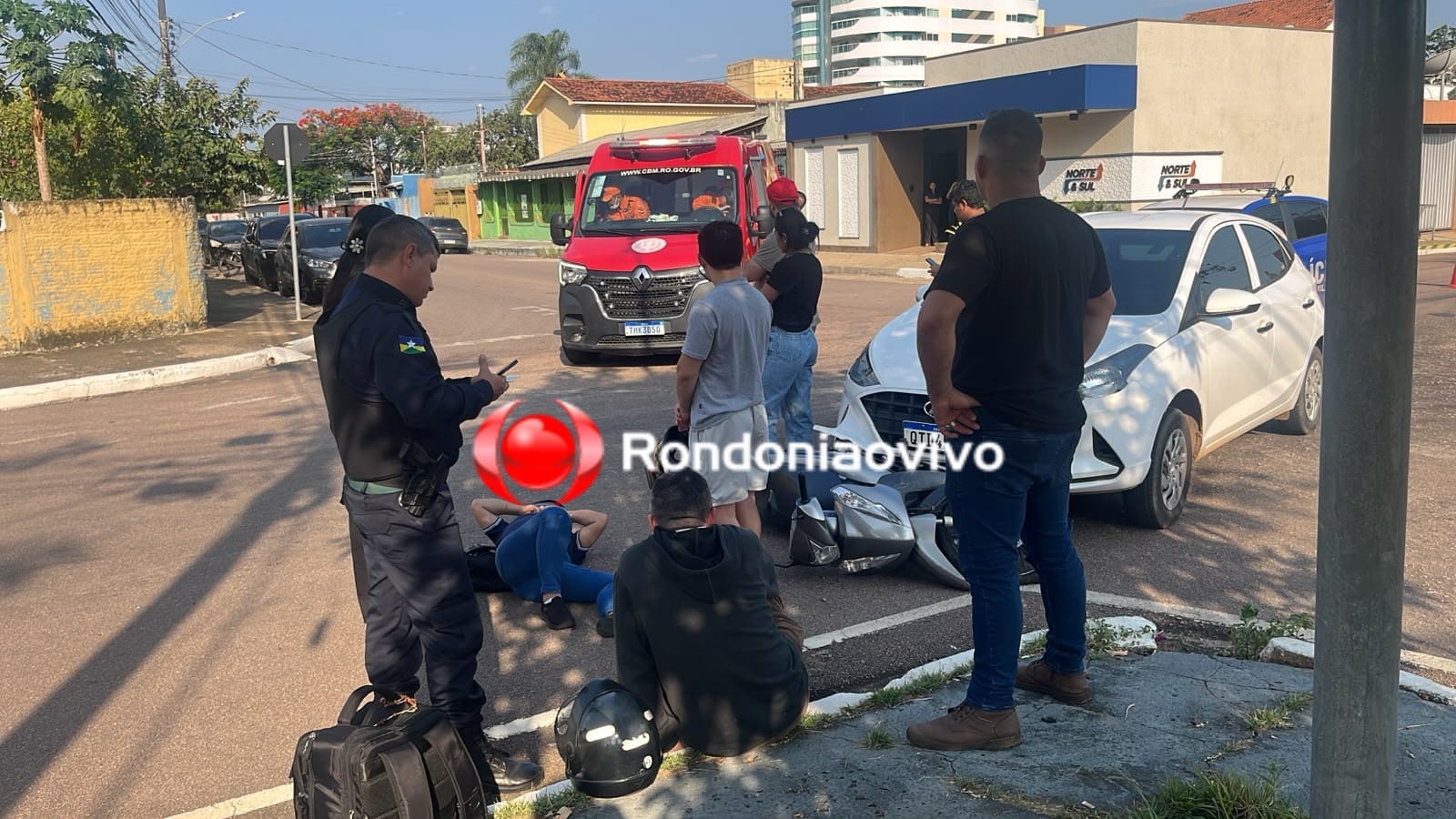 LAURO SODRÉ: Casal sofre acidente em local onde idosa morreu após atropelamento