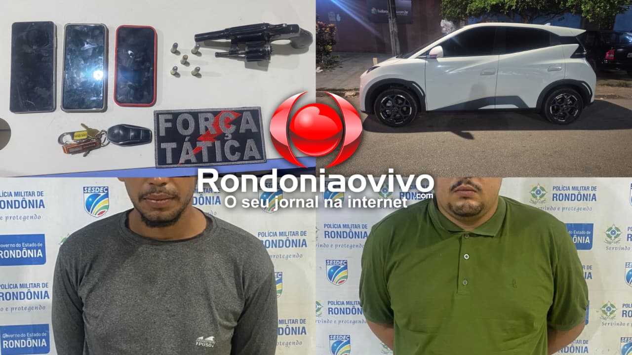 NA JATUARANA: Motoristas de app e passageiro são presos com revólver em carro