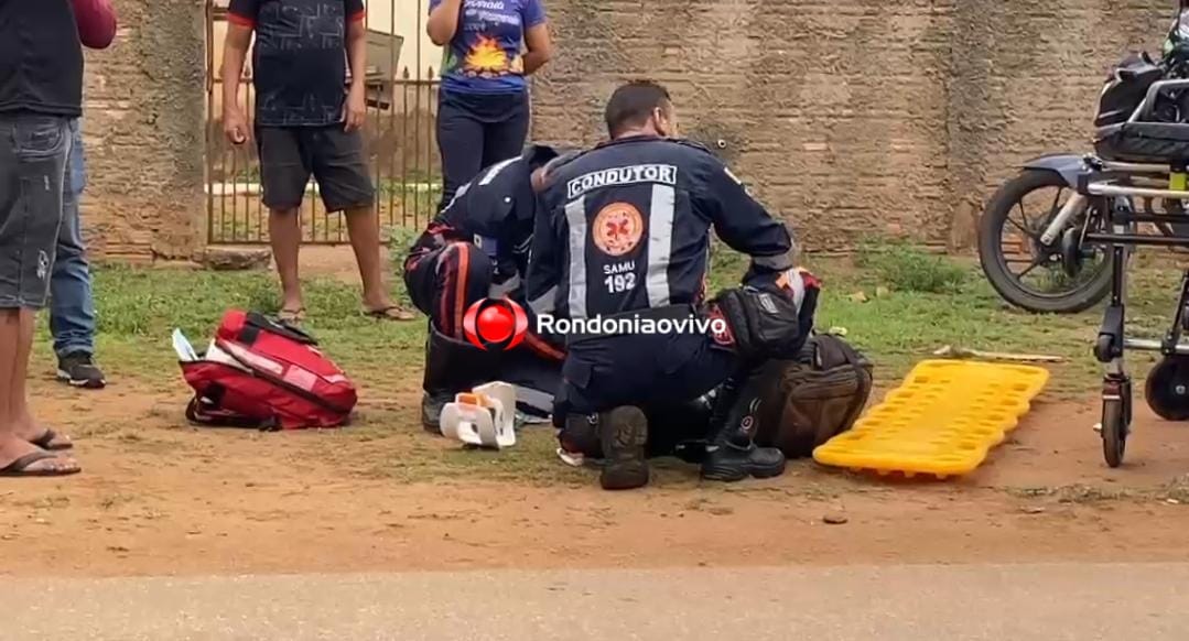 URGENTE: Grave colisão entre motos deixa homem ferido na Daniela