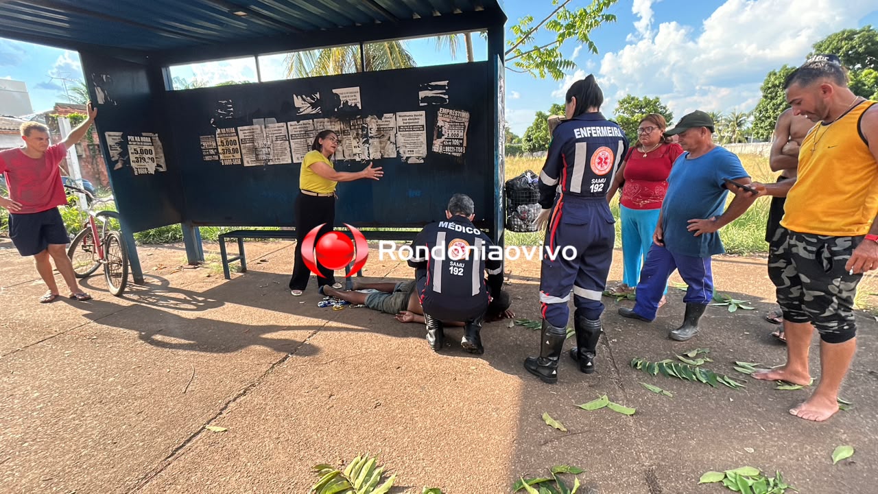 PAULADAS: Homem é encontrado desacordado em parada de ônibus após ataque