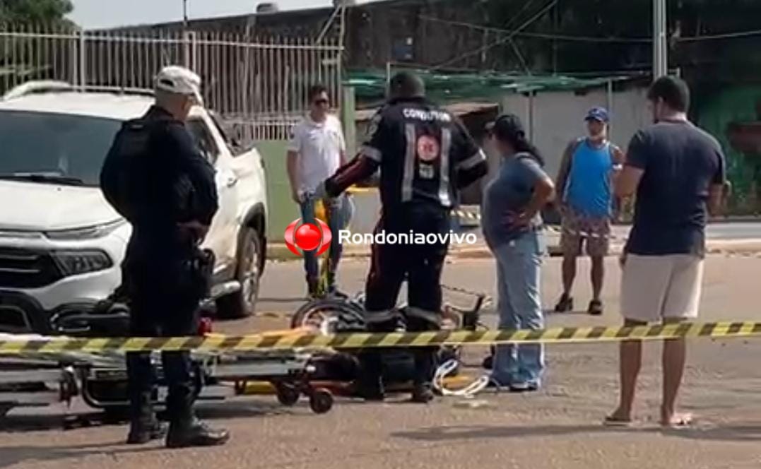 URGENTE: Motociclista fica ferido em acidente na Avenida Calama