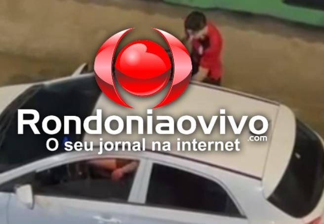VÍDEO: Homem é filmado agredindo mulher dentro de carro no Centro 
