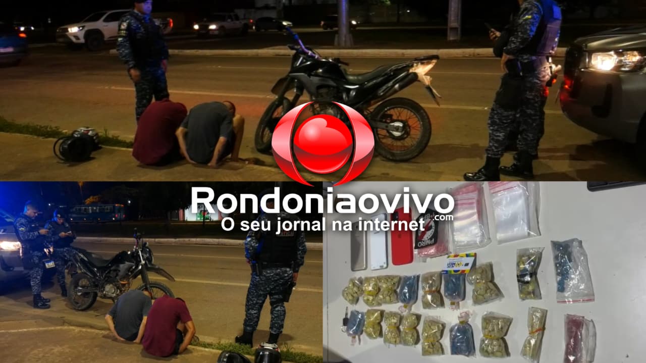 VÍDEO:  Dupla é flagrada com comprimidos de droga sintética avaliados em R$ 35 mil 