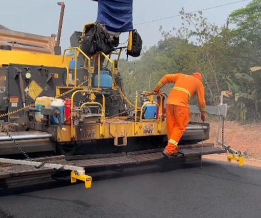 EM EXECUÇÃO: DNIT vistoria obras de pavimentação na BR-319, no Amazonas