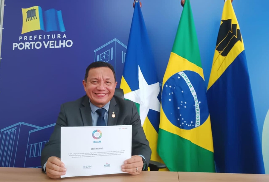 CERTIFICAÇÃO: Prefeitura de Porto Velho recebe selo MigraCidades da ONU e da UFRGS