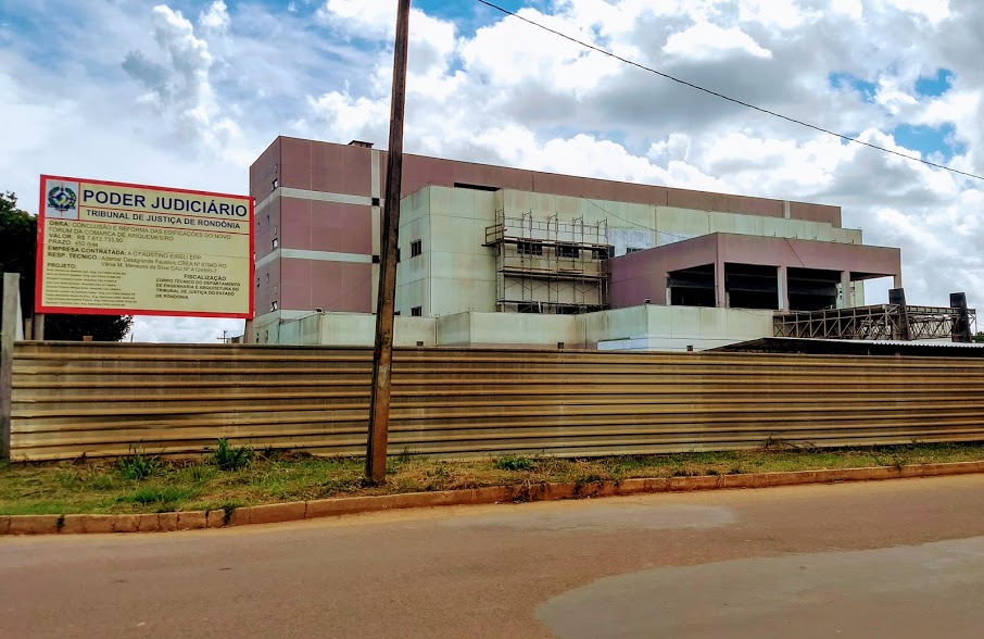 Depois de quase 7 anos obra do Fórum de Ariquemes poderá ser concluído