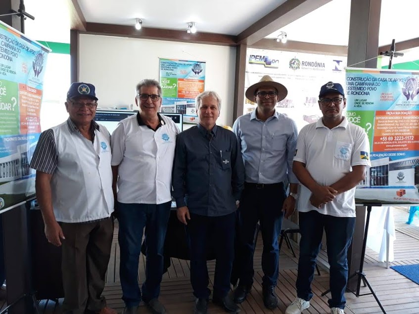 ESTRUTURA DA OBRA: Glomaron divulgou projeto da Casa de Apoio Filhos de Hiram na 7ª Rondônia Rural Show