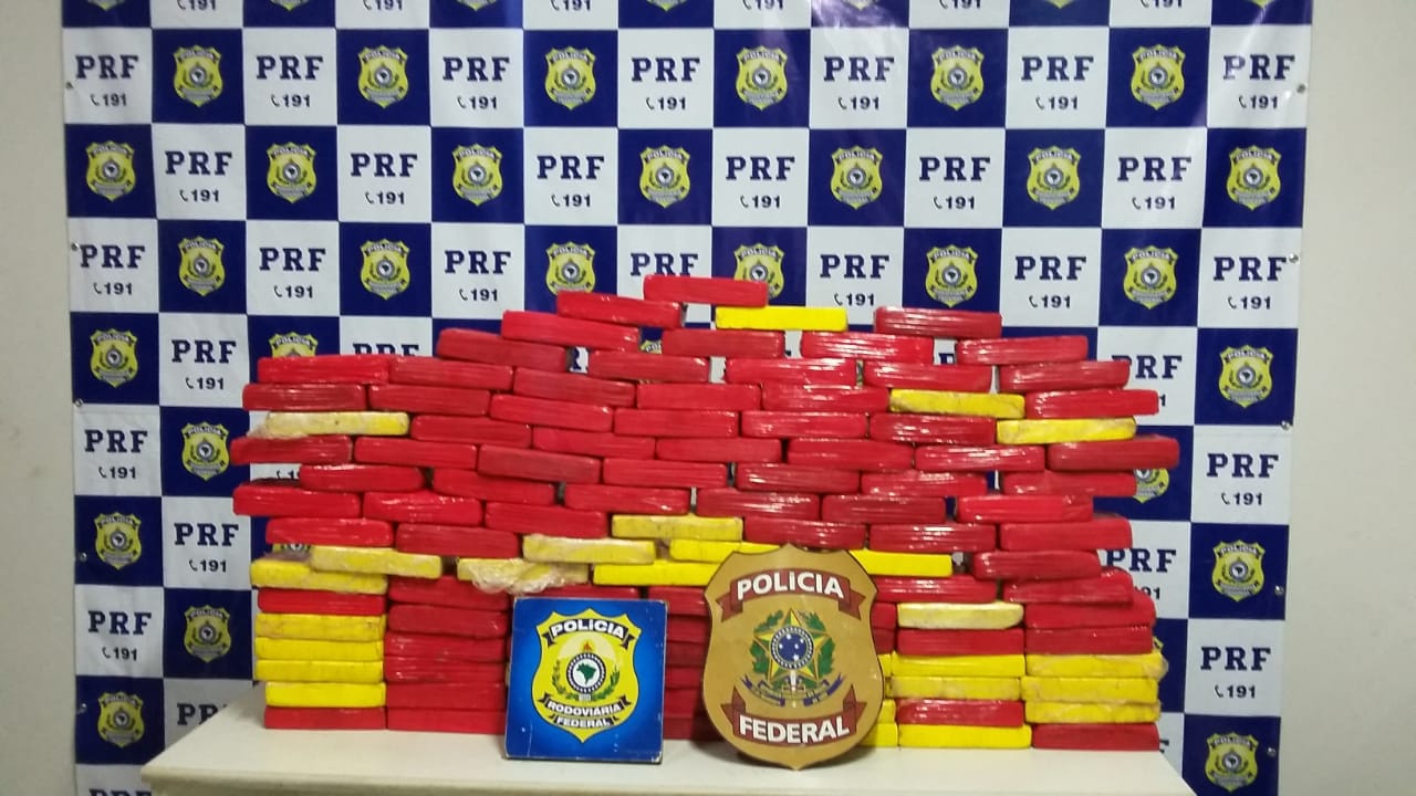 TRÁFICO: PRF e PF apreendem 120 quilos de cloridato de cocaína em Rondônia