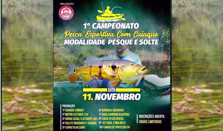 HORA DA VERDADE: 1º Campeonato de Pesca Esportiva com Caiaque 