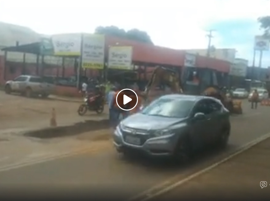 VÍDEO - OBRAS: Empresa terceirizada pelo Dnit assume obras na Jorge Teixeira