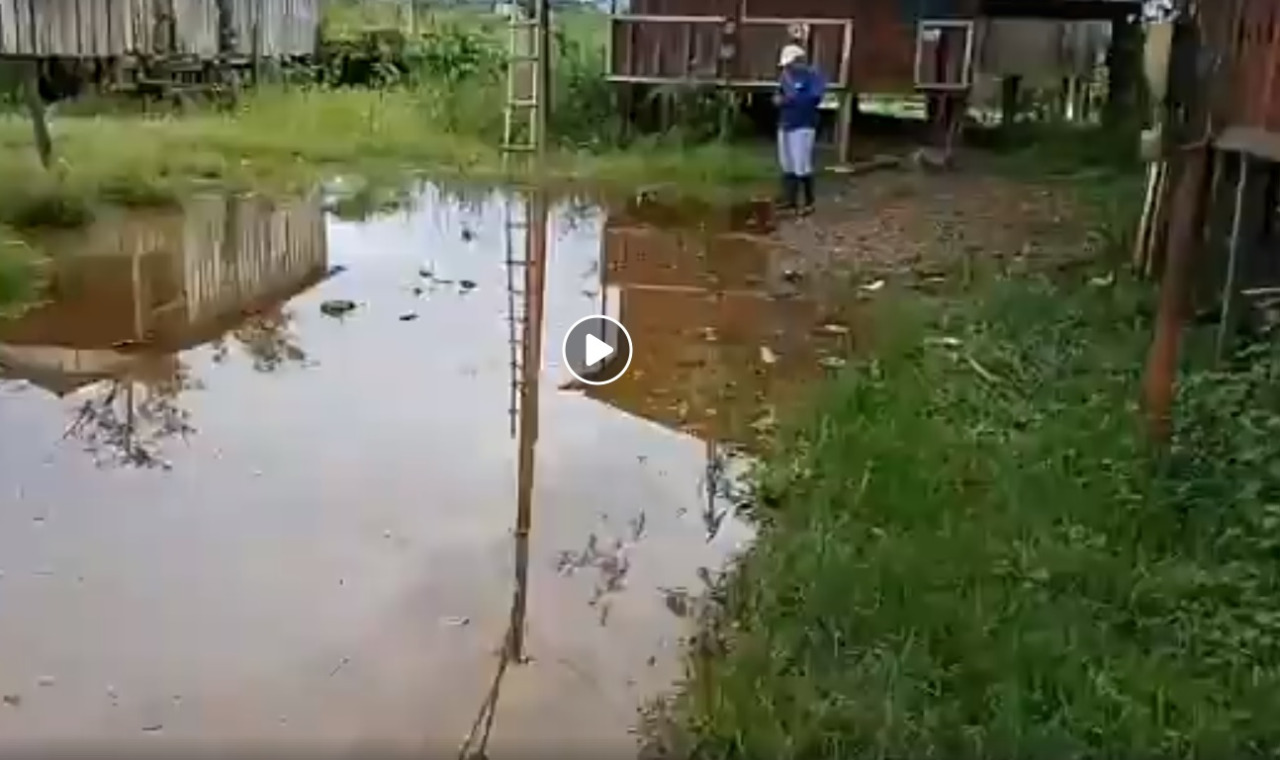 ALERTA TOTAL: Rio Madeira atinge o barranco no bairro da Balsa e desespera moradores