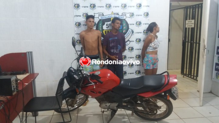 USANDO MICHA: Três são presos na zona Leste após furto de moto na região Central