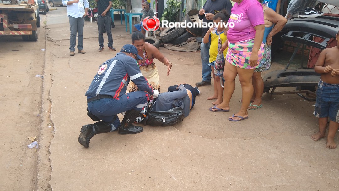 OMISSÃO: Idoso foge após atropelar e deixar motociclista em estado grave