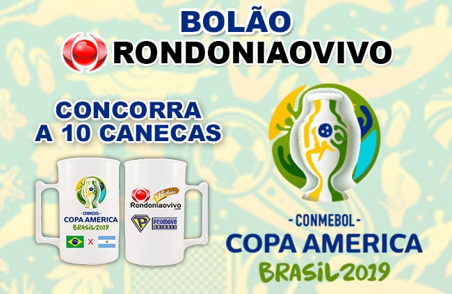 BOLÃO RONDONIAOVIVO: Acerte o placar de BRA x ARG e concorra a canecas da Copa América