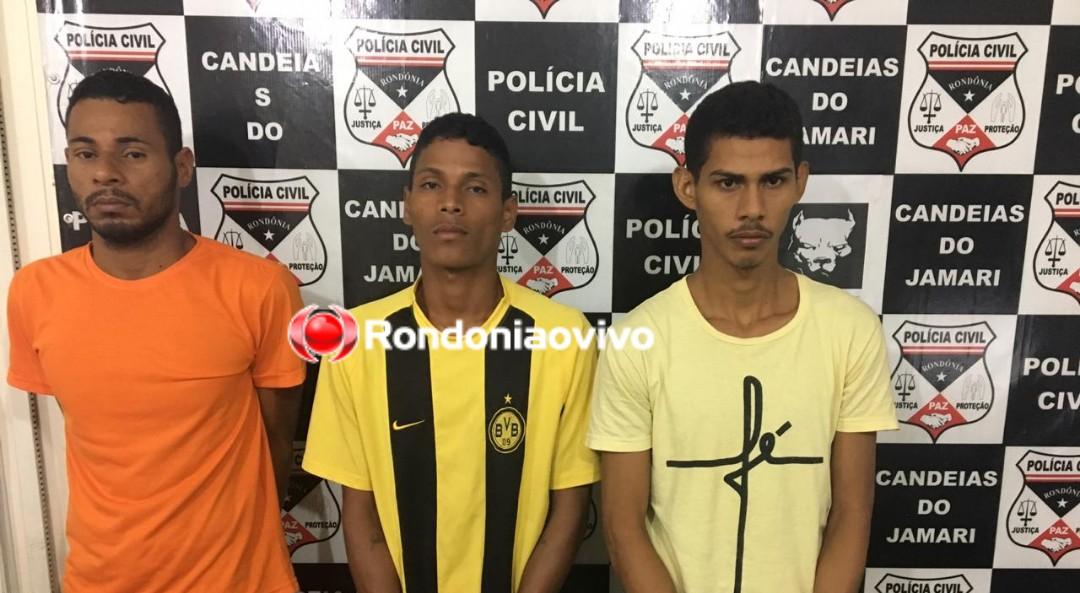 INVESTIGAÇÃO: Polícia Civil prende trio que invadiu casa de Agepen e roubou armas