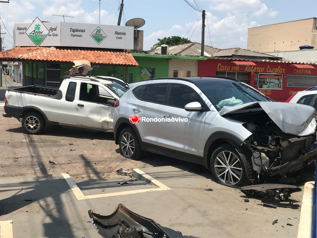 ACIDENTES CONSTANTES: Grave colisão entre três veículos é registrada na Duque de Caxias